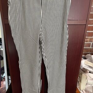 Black and White Striped Pants